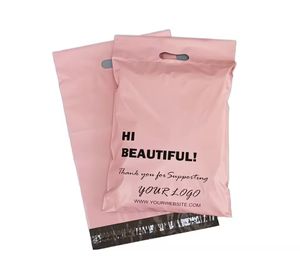 Sac à provisions de haute qualité sac à provisions en plastique PE promotionnel personnalisé poignée découpée avec logo imprimé conception utiliser recyclable - Product Image 1