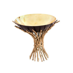 Cuenco decorativo de latón dorado de lujo elegante hecho a mano centro de mesa acento para sala de estar mesa de comedor decoración del hogar - Product Image 4