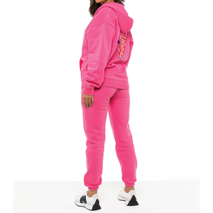 Ropa deportiva Chándal 100% Algodón Jogging Conjunto unisex Traje deportivo Chaquetas con cremallera Pantalones Conjuntos de 2 piezas Chándal de niña Chándal - Product Image 2