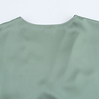 Robe longue en satin soyeux décontractée pour femmes, mode été, 6 coloris, col en V, manches courtes, empire, en mousseline, crayon, pour le printemps