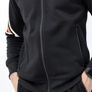 Ensemble de survêtement deux pièces pour homme, personnalisé, hiver 2024, décontracté, léger, à capuche, fermeture éclair, uni - Product Image 4