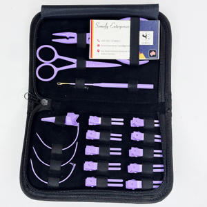 Kits de extensiones de cabello de acero inoxidable de calidad superior púrpura claro Alicates Material de metal sostenible con precio de etiqueta privada - Product Image 2