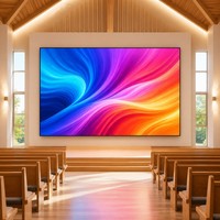 Écran LED vidéo couleur intérieur avec SDK pour la liturgie religieuse et la publicité, haute luminosité 600 cd/m², garantie 3 ans