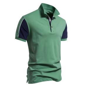 Polo de golf respirant de haute qualité 2026 pour hommes, manches courtes, logo brodé, t-shirts polo d'été - Product Image 4
