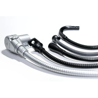 Tubo de acero inoxidable personalizable Recubrimientos galvanizados Tubos de metal de cuello de cisne para iluminación Soportes de micrófono Industrial