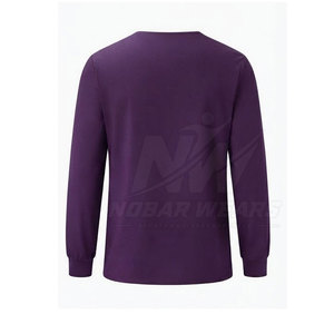 Bulk Long Sleeve <b>Scrub</b> <b>Tops</b> Men Medical Work Uniform V Neck Style Durable Stretch Fabric Professional Healthcare - Product Image 4
