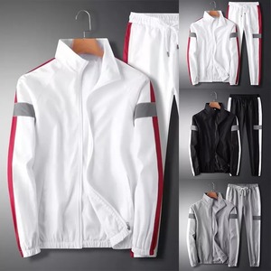 Ensembles de survêtement décontractés pour hommes 2 pièces pantalon de survêtement ensemble de sport jogging costume en coton personnalisé de haute qualité MS-JG-3380 - Product Image 5