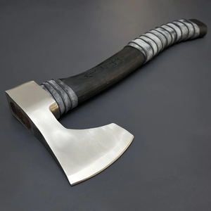 High Carbon Steel Head Pizza <b>Axe</b> with Crafted <b>Wood</b> Handle Outdoor Adventures <b>Split</b> Chop Pizza Function Drop Shipping Available - Product Image 2