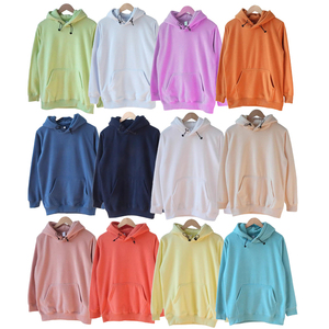 Hombres Jersey Pullover Venta al por mayor Sudaderas con capucha Liso Alta calidad Unisex Sólido Ecológico Invierno 100% Poliéster Logotipo frontal - Product Image 6