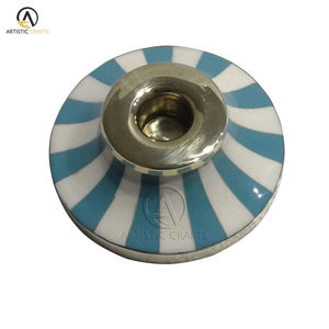 Portavelas de latón de resina a rayas para el hogar, Navidad, Año Nuevo, celebraciones de Ramadán, bodas, cumpleaños, decoración de iluminación - Product Image 4