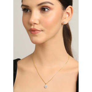 NOVAMART Fine 925 <b>Sterling</b> <b>Silver</b> Talia Pendant <b>Earring</b> Chain <b>Set</b> Fine Jewelry for Women Wholesale Export - Product Image 5