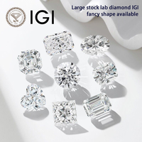 D'VINS JEWELS Diamantes Blancos Cultivados en Laboratorio con Certificación IGI HPHT, 1-4ct, Color D, Claridad VVS/VS, Corte Cojín, Diamante Suelto para Joyería