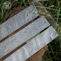Billettes plates en acier Damas faites à la main personnalisées pour la fabrication de couteaux VG10 Feuille de billette Damas