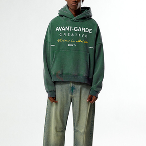 Sudadera con capucha unisex de gran tamaño, 100% algodón francés Terry, ropa de calle con estampado de hojaldre personalizado, fabricantes a granel - Product Image 1