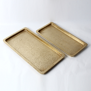 Bandeja de Servicio de Aluminio Fundido con Diseño Elegante para una Recepción Estilosa en el Hogar y Decoración Diaria de Mesa - Product Image 5