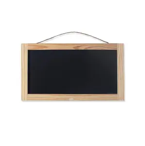 Tahta çerçeve mesaj panosu ahşap ev tek taraflı küçük tahta reklam ekranı Panel ahşap asılabilir
