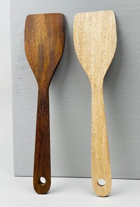 Excellent Quality <b>Wooden</b> <b>Spatula</b> Wood Flat Spoons and <b>Spatula</b> Cooking Utensil Set Of 2-Pcs for Kitchen Use <b>Spatula</b> for Cooking - Product Image 3