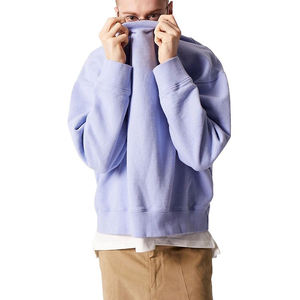 Sudadera de lana de algodón 100% de alta calidad para hombres y mujeres, sudadera con logotipo de goma personalizado, Sudadera de cuello redondo personalizada multicolor - Product Image 1