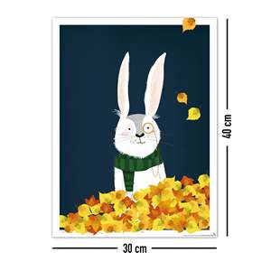 Modern Style 3-Piece Paper <b>Poster</b> Set for Children's Room 30 X 40 cm Forest Design - Product Image 3