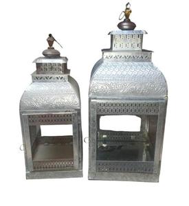 Top Quality <b>Iron</b> Hanging Lantern Set of 2 Pcs With Polish Finished For Home Decor Metal Hanging Lanterns - Product Image 4