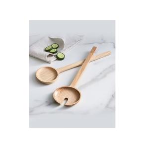 Ensemble d'ustensiles de cuisine, meilleures ventes, couverts de cuisine, mélange de salade en bois Durable, fourchette et cuillère à dîner, article à salade à Long manche - Product Image 5