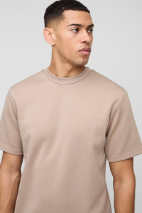 Ensembles shorts et t-shirts 100% coton nouvelle conception Logo personnalisé épaule tombante ensemble double pour hommes - Product Image 6