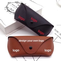 Vente en gros d'étuis et sacs pour lunettes en cuir PU avec logo personnalisé, accessoires pour lunettes, boîtes d'emballage pour lunettes de soleil, offre promotionnelle