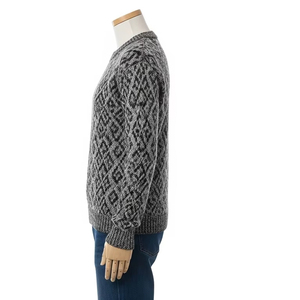 เสื้อสเวตเตอร์ถักกันหนาวผ้าอะคริลิคอุ่นทนทานแบบสวมหัวสำหรับสวมใส่ทุกวันเสื้อผ้าลำลองกลางแจ้งฤดูหนาว - Product Image 1