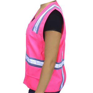 Chaleco de Seguridad de Alta Visibilidad, Transpirable, de Poliéster, para Trabajos de Construcción, Diseño Reflectante Unisex - Product Image 3