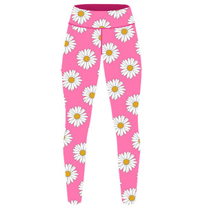 Leggings de yoga couleur unie à imprimé graphique pour femmes taille haute taille moyenne broderie écran impression numérique Sublimation tricotée - Product Image 3