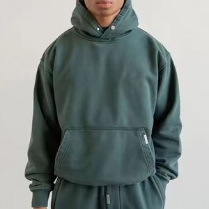 Custom Designed <b>Men's</b> Hoodie 100% Cotton Hooded Collar Digital <b>Tie</b>-Dye Printing Solid Pattern Winter High Quality OEM Service - Product Image 1