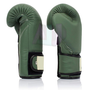 Customized Leather Boxing <b>Gloves</b> for Kick Boxing-Breathable <b>Moisture</b> Wicking Lightweight with Hook & Loop Closure - Product Image 3