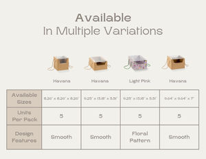 Boîtes à gâteaux en papier kraft avec fenêtre transparente et poignées pour boulangerie, présentation de cadeaux, transport de gâteaux, pâtisserie, à emporter - Product Image 6