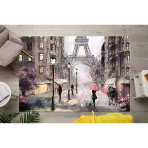 Alfombra Torre Eiffel: Alfombra Antideslizante Impresa en 3D, Decoración de París, con Pelo Suave - Product Image 2