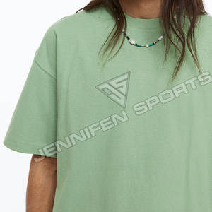 Camiseta de Verano para Hombre, Manga Corta, Lisa, Corte Regular, Ligera, Cuello Holgado, Moderna, de Algodón, Secado Rápido y Transpirable, Venta al Por Mayor - Product Image 2