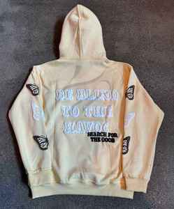 Custom Manufacturer New Design Heavyweight Sun Fade Full Zipper Vintage Puff Printing <b>Hoodie</b> with Distressed Embroidery logo - Product Image 2