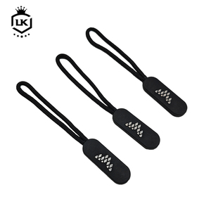 Lanke usine Logo <span class=keywords><strong>valise</strong></span> <span class=keywords><strong>tente</strong></span> sac à dos vêtements Silicone Pvc détachable fermeture éclair curseur tire cordon fermeture éclair extracteur corde - Product Image 4