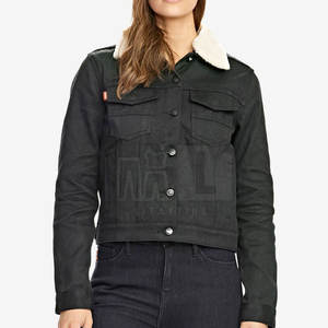 High Quality Top Selling <b>Women</b> Jeans <b>Jacket</b> <b>Lightweight</b> Stylish Breathable Jeans <b>Jacket</b> For Online Sale - Product Image 3