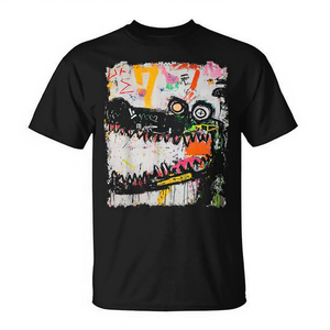 T-shirt promozionale da uomo con stampa grafica di rettili e graffiti - Product Image 2