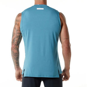 Ropa deportiva Camiseta sin mangas de secado rápido para hombre a la venta Mejor fabricante Logotipo personalizado Gimnasio Fitness Camiseta sin mangas para hombre con tamaño personalizado - Product Image 5