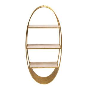 Customized Fancy Design Oval Shaped Floating Wall Shelves Wall Mounted Storage Shelf for Home Hotels Living Room Kitchen Decor - Product Image 5