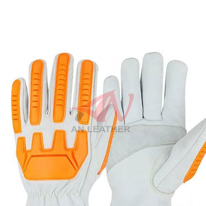 Guantes de Impacto de Cuero TPR de Alta Calidad con Resistencia y Flexibilidad Mejoradas para Trabajo al Aire Libre - Product Image 6