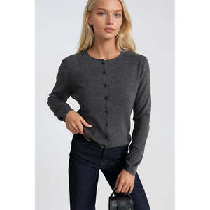 Blusa de Punto con Detalle de Botones Yun Karisimli - Marrón - Marrón - Product Image 3