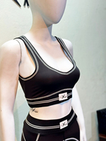 Conjunto de Leggings Deportivos de Cintura Alta para Mujer, Tejidos, Casuales, de Alta Elasticidad, Sin Costuras, Hasta el Tobillo, para Gimnasio, Yoga, Fitness, de Secado Rápido