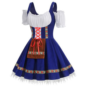 Dirndl Robe Midi Pour Femmes Nouveau Design Bas Prix Lederhosen Traditionnelle Bavaroise Avec Robe De Style De Fête - Product Image 2