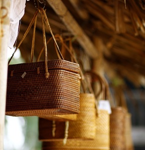 ราคาโรงงานที่ไม่ซ้ํากันสไตล์ Boho กระเป๋าหวายกลมกระเป๋าสตางค์สุภาพสตรีกระเป๋าสุภาพสตรีกระเป๋าถือผลิตในเวียดนาม - Product Image 3