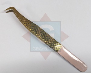 Wholesale Professional High Quality Stainless Steel Eyelash Tweezers Beauty Instruments for <b>Lash</b> Extension - Product Image 1