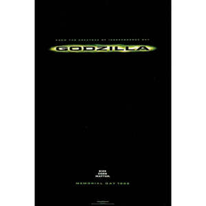 Tarjeta postal de impresión digital de estilo sencillo de Godzilla para San Valentín - Product Image 1
