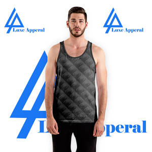 Débardeur d'entraînement de gymnastique pour hommes personnalisé maillot de sport respirant avec gilet sans manches tricoté débardeur de fitness décontracté - Product Image 3