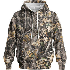 Sudaderas con capucha de camuflaje extragrandes, sudadera informal holgada, estilo urbano, jersey cálido, ropa de invierno - Product Image 1